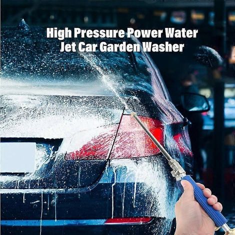 1pcs High Pressure Water Jet Car Garden Washer Sprayer Cleaning Tool - Blue (1/4)