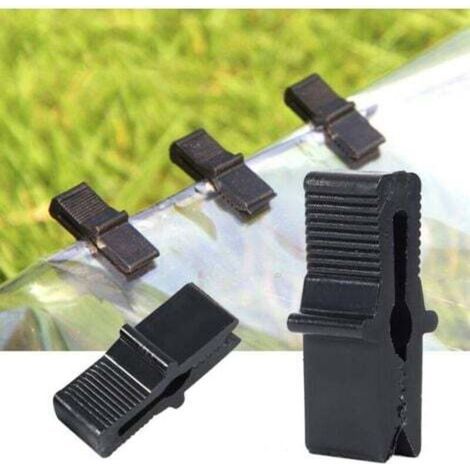200 Pcs Serre Pince À Film Clip de Fixation Accessoires pour Filet en Plastique Film Serres Accessoires (1/5)