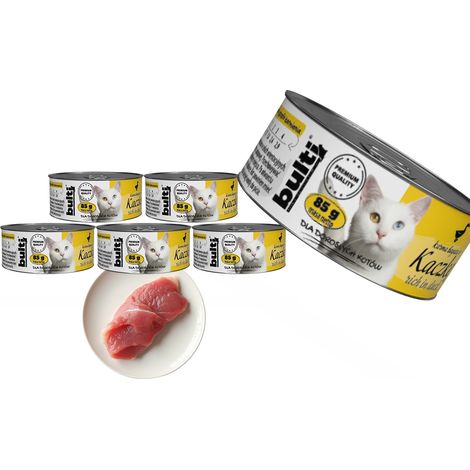 BULTI pâtée pour chat Canard, boîte de 6 x 85 g (1/2)
