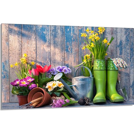 Glasschutzplatte für den Herd 80x52 Garten (1/5)