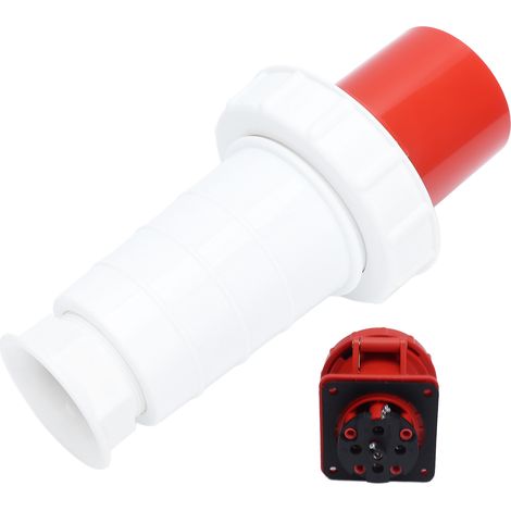 Industrieller elektrischer Steckverbinder, IP67 wasserdicht, Stecker/Buchse, 63 A, 3-phasig, 4-polig, 3P+E, 380–415 V, Set für den professionellen Einsatz (1/5)