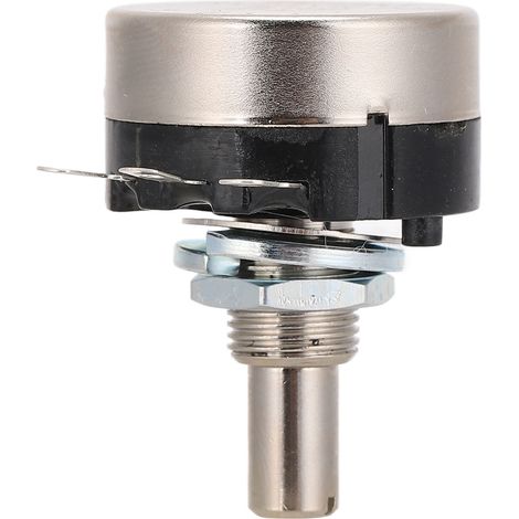 Lot de 20 variateurs rotatifs film carbone 270° 2W RV24YN 20S boîtier fer anodisé axe 6mm pour régulation vitesse moteur audio ampli radio (1/5)