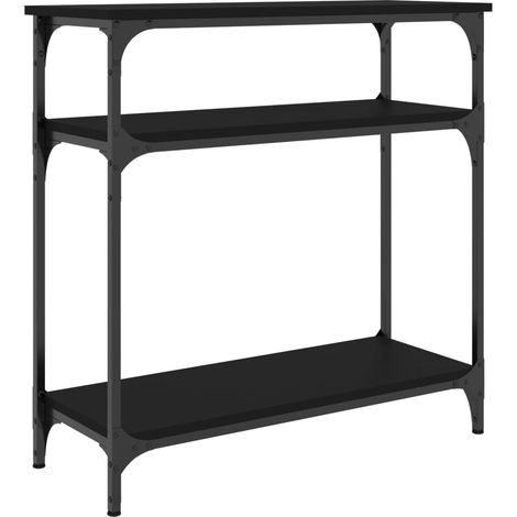 Maison Exclusive - Tavolino Consolle Nero 75x29x75 cm in Legno Multistrato