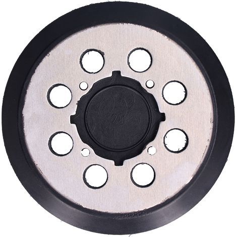 Tampon de support de ponceuse, plaque de support de polisseuse noire à 8 trous Résistance à la chaleur durable pour le polissage pour la finition (1/5)