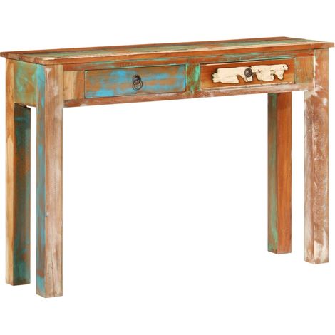 Konsolentisch 110x30x75 cm Altholz Massiv