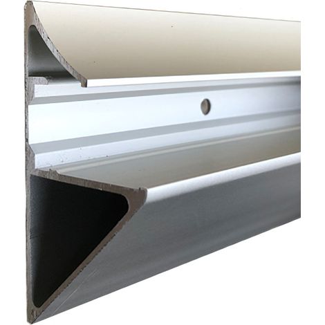 Porte tablette aluminium, Lg 1000mm (Anodisé argent) HOMEWELL