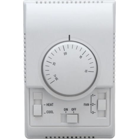 Mechanischer Thermostat – 110–220 V AC – Für zentrale Klimaanlagen – Typ 86 – Bereich 10 bis 30 °C – 1 Stück (1/5)