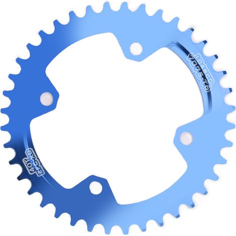 Couronne de vélo FMFXTR 104 BCD 40T, chaîne étroite-large pour VTT, bleue (1/5)