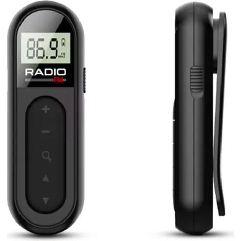 Radio portable, convient pour mini radio FM rechargeable à écran pour usage extérieur et promenade (1/5)