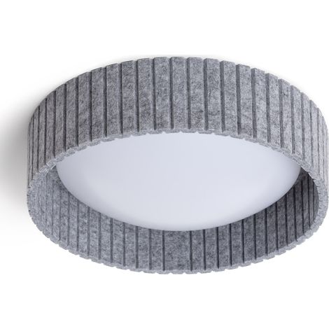 LED-Deckenleuchte 18W rund Filz Ø400 mm CCT Wählbar Kaptyn Grau (1/5)