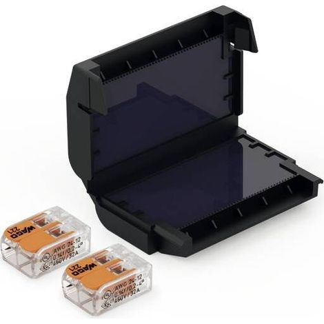 Manchon de raccordement gel 1 pièce – Protection IPX8 contre humidité – Compatible bornes WAGO 221 – 32A 450V 4mm² - WAGO 221-412 (1/4)