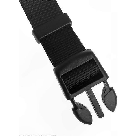 Collier de Dressage Tactique pour Chien, Harnais Réglable en Nylon Résistant, Anneau Métallique en D, Usage Intensif, Entraînement, Noir, Taille L (1/4)