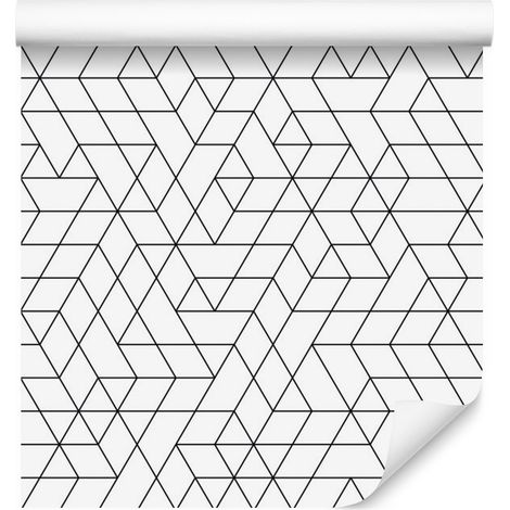 Carta da parati con motivo geometrico astratto per soggiorno e camera da letto, 50x1000 cm. (1/5)