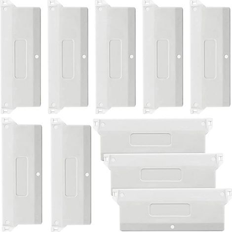 Plaques de poids pour stores verticaux californiens 10 pièces Poids pour stores verticaux Lames de stores verticaux 127 mm Blanc (1/5)