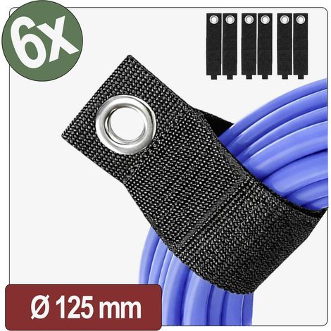 Quadrios 26CA804 Cintura in velcro (L x L) 420 mm x 50 mm Nero 6 pz.