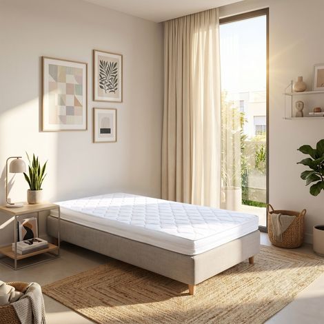 Le Quai Des Affaires – Matelas mousse 90x190 cm – Mousse haute résilience – Soutien ferme – Accueil moelleux – 11 cm d'épaisseur – 6.2 kg (1/5)