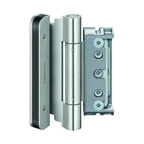 Paumelle standard pour menuiserie bois BAKA 3D bout rond - Hauteur totale : 140 mm - Largeur totale : 55 mm - Sens : réversible - SIMONSWERK