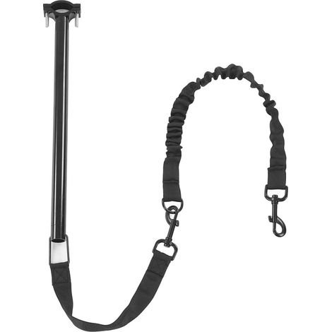 Guinzaglio per cani da bicicletta - Guinzaglio per cani a mani libere - Perfetto per andare in bicicletta con il tuo cane - Elastico e staccabile - Lunghezza della corda: 76 cm (30 pollici) (1/5)