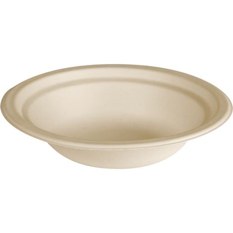 Duni Schale Bagasse braun 400 ml Ø 18 cm - 10 Stück Schale (1/2)