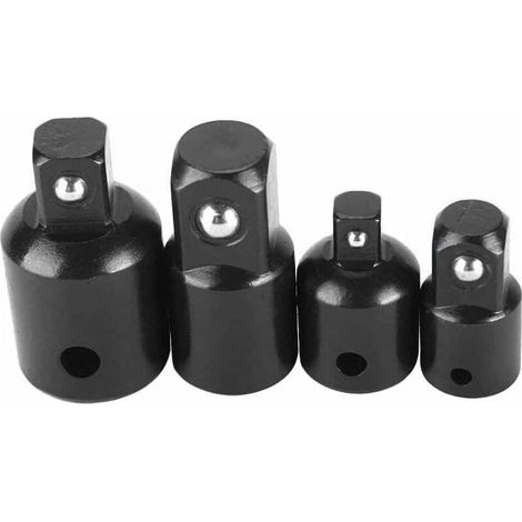 Jeu de 4 Adaptateurs à Cliquet Réducteurs et Augmentateurs 1/2" 1/4" 3/8" Pour Douilles Embouts (1/4)