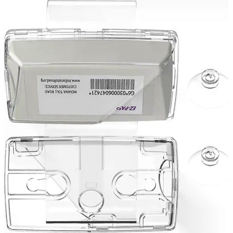 Support EZ-Pass amélioré - Fixation par ventouse robuste pour pare-soleil de pare-brise - Support sécurisé pour transpondeur iPass (1/4)