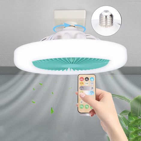 36W Lampe Ventilateur Plafond,Luminaire Ventilateur Plafonnier,E27 Lustre Ventilateur de Plafond,Ventilateur de Plafond Silencieux Avec Lumiere et Telecommande,Ventilo Plafond Avec Lumière (1/4)