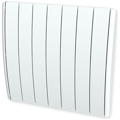 Carrera – Radiateur à inertie fonte bombe 1500W – Corps de chauffe en fonte – Châssis acier – Affichage digital – Programmation hebdomadaire
