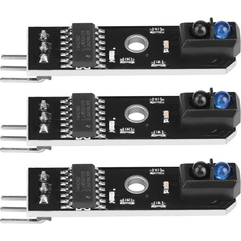 3pcs 1-channel Infrared Reflection Tracking Sensor Module Smart Car Black/White Line Detection (1/5)