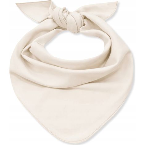 Sciarpa da collo, sciarpa triangolare, bandana, cotone, colore ecru (1/5)