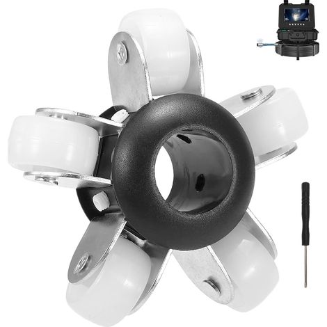 Roues de Guidage de 100 Mm, Couvercle de Protection pour Caméra D'inspection de Pipeline D'égout de Tuyau de 17 Mm pour Accessoires de Caméra D'inspection de Tuyau