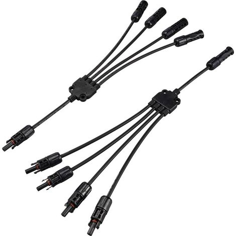 Sygonix SY-6407994 Collegamento per impianti solari Cavo adattatore Nero 46.5 cm (1/4)