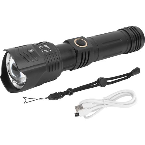 Tragbare, per USB aufladbare Outdoor-Taschenlampe, multifunktional und wasserdicht