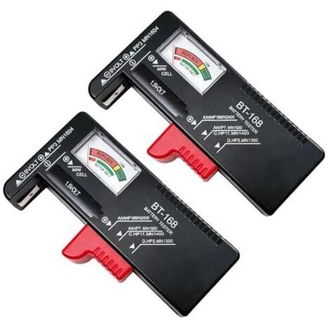 Testeur universel de piles pour AAA, AA, C, D, 9 V et piles bouton – Afficheur numérique du voltage et de l’état de charge (1/5)