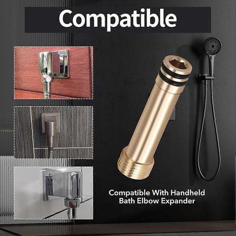 1247984, 1247985 et 1247986 sont des tuyaux d'extension de douche pour le coude d'entrée mural Kohler K-98350 Awaken. (1/5)