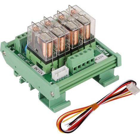 4-Kanal-Leistungsschnittstellenmodul, 16 A, 12 V DC-Relais, DIN-Schienenmontage (1/5)