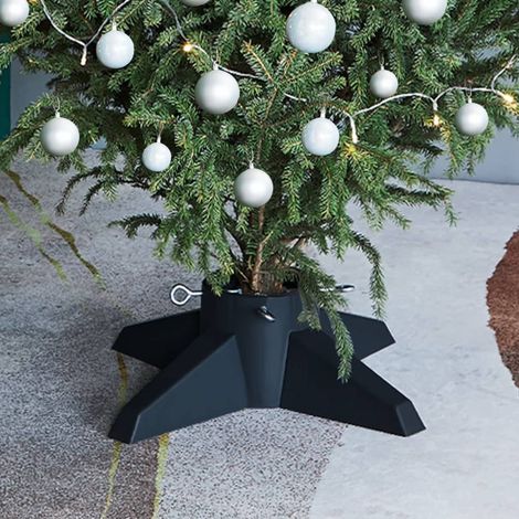 Support de Sapin de Noël - Pied d'Arbre de Noël Vert 55,5x55,5x15 cm -WYW45900 (1/5)