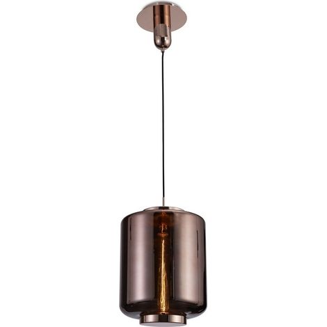 Colgante de una luz con cristal oro rosa JARRAS NOVEDAD MANTRA (1/5)