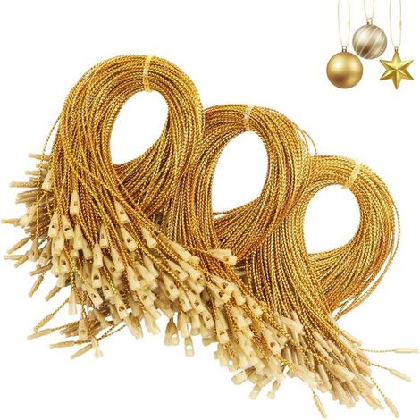 280 guirlandes décoratives de Noël, dorées, de 20 cm, idéales pour décorer le sapin. (1/5)
