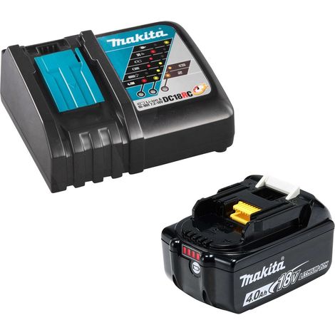 Makita BL1840B Akku 4,0 Ah 18V + DC18RC Schnellladegerät