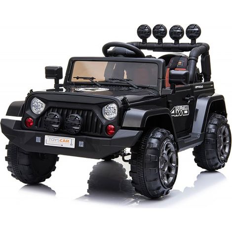 Macchina Elettrica per Bambini Fuoristrada Adventure 12V con Telecomando e Sedile in Pelle Nero (1/5)