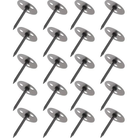 50pcs Clous Anti-crevaison pour Pneus de Voiture Antivol Sécurité Diamètre 25 Mm Longueur 30 Mm pour Voitures Camions Gris Foncé (1/5)