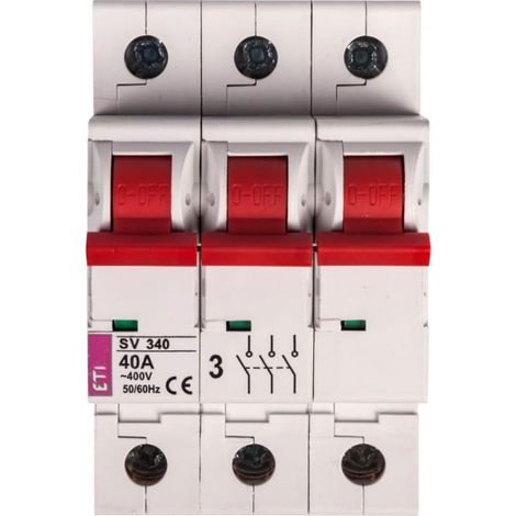 Interruttore sezionatore modulare 40A 3P 400V SV 340 002423323