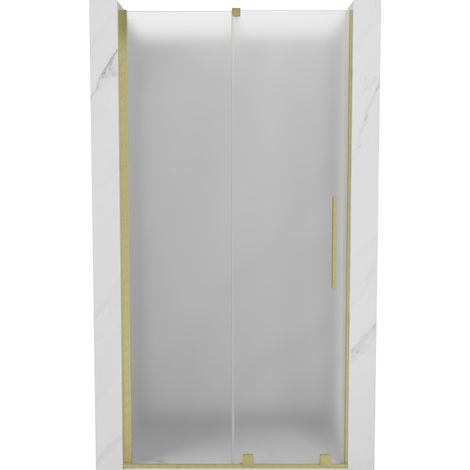 Mexen Velar puertas de ducha correderas 100 cm, escarcha, oro cepillado - 871-100-000-31-55 (1/5)