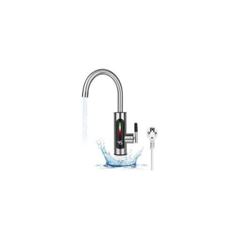 Robinet de chauffage électrique, robinet de chauffe-eau sans réservoir avec affichage instantané de la température, robinet d'eau électrique de cuisine et de salle de bain à chauffage rapide (1/5)