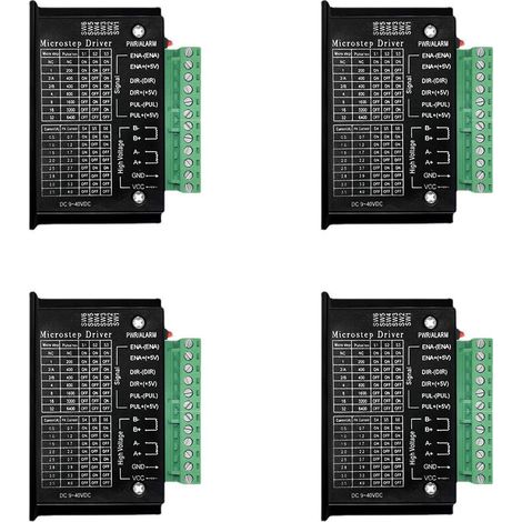 SHINING HOUSE 4Pcs Cnc Mono-Axe 4A Tb6600 Stepper Pilotes Moteur Controleur Module De Commande Du Regulateur De Vitesse Du Moteur (1/5)