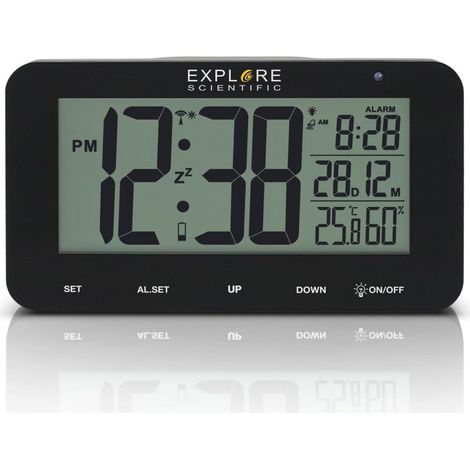 Explore Scientific RDC1004BLK despertador Reloj despertador digital Negro (1/2)
