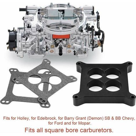 Joint de Carburateur,Entretoise de Carburateur Phnolique en Alliage D'aluminium 4bbl SBC BBC BB pour Holley SB (1/4)