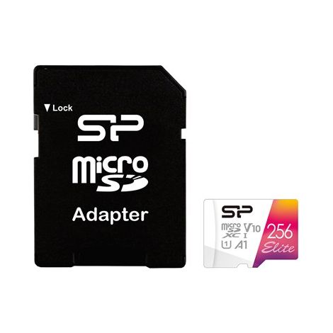 SilicoN-PowerSILICON POWER memory card Elite Micro SDXC 256GB UHS-I A1 V10 (SP256GBSTXBV1V20SP) (1/2)