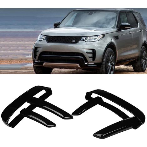 6Pcs Garniture Noire ABS Pare-chocs Avant Anti-brouillard pour Land Rover Discovery 5 2017-2018 (1/5)