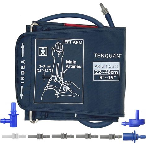 Brassard avec connecteur pour moniteur de tension artérielle,Brassard Pour Tensiometre(22 à 48 cm) (1/5)